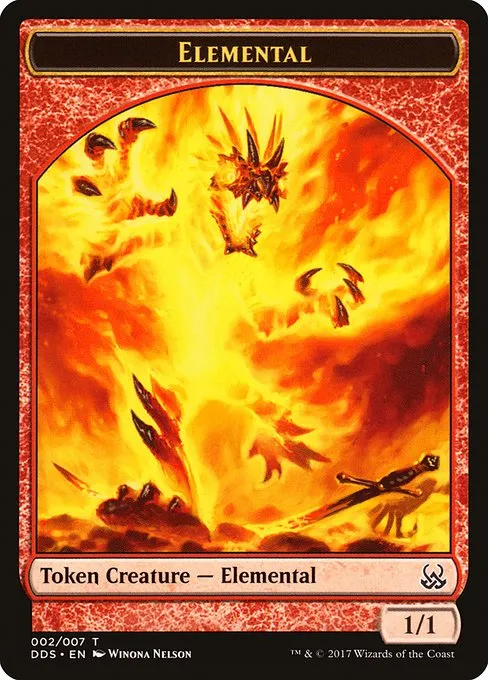 Elemental · Duel Decks: Mind vs. Might Tokens 2/7