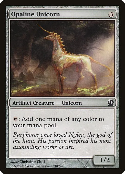 Opaline Unicorn · Theros 218/249