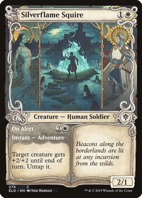 Silverflame Squire // On Alert · Throne of Eldraine 279/398