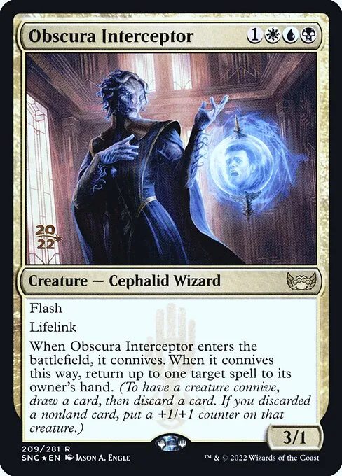 Obscura Interceptor · Streets of New Capenna Promos 209s/161