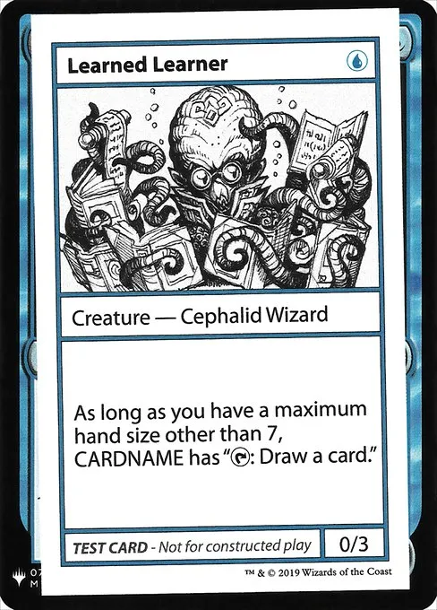 Learned Learner · Mystery Booster Playtest Cards 2019 25/121