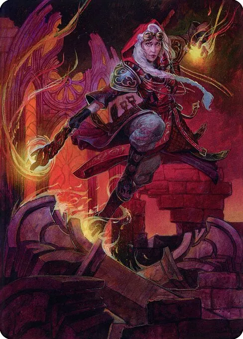 Jaya, Fiery Negotiator // Jaya, Fiery Negotiator · Dominaria United Art Series 35/81