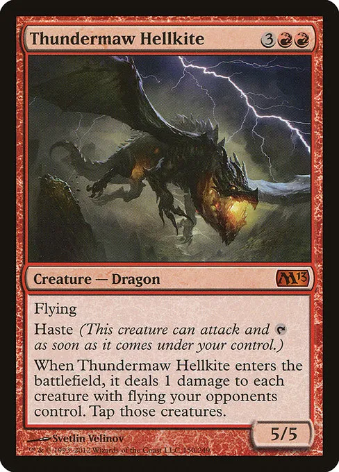 Thundermaw Hellkite · Magic 2013 150/249