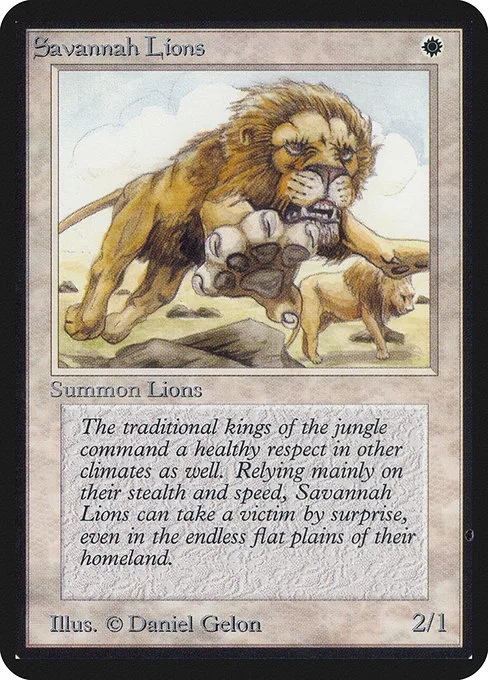 Savannah Lions · Limited Edition Alpha 38/295