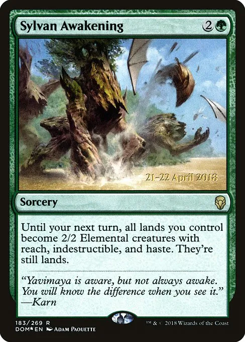 Sylvan Awakening · Dominaria Promos 183s/118