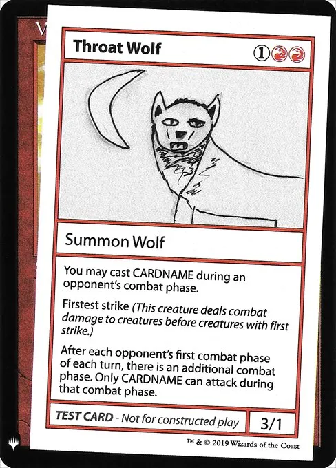 Throat Wolf · Mystery Booster Playtest Cards 2019 65/121