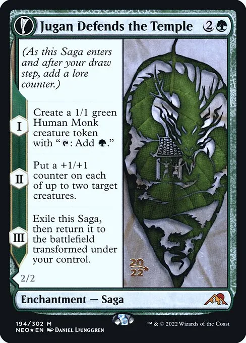 Jugan Defends the Temple // Remnant of the Rising Star · Kamigawa: Neon Dynasty Promos 194s/148