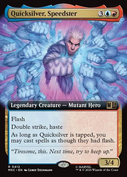 Quicksilver, Speedster · Marvel Super Heroes Commander 412/9