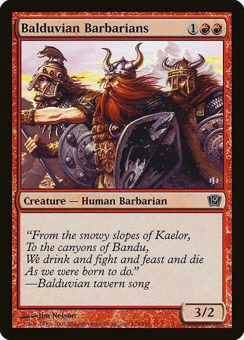Balduvian Barbarians · Ninth Edition 174★/710