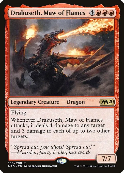 Drakuseth, Maw of Flames · Core Set 2020 136/346