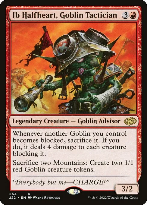 Ib Halfheart, Goblin Tactician · Jumpstart 2022 554/835