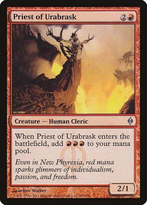 Priest of Urabrask · New Phyrexia 90/175