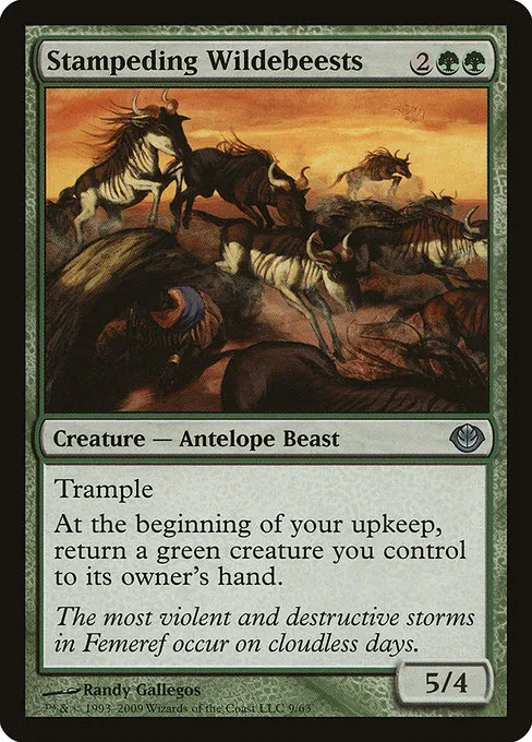 Stampeding Wildebeests · Duel Decks: Garruk vs. Liliana 9/63