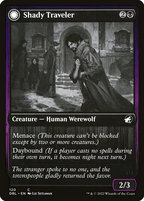Shady Traveler // Stalking Predator · Innistrad: Double Feature 120/535