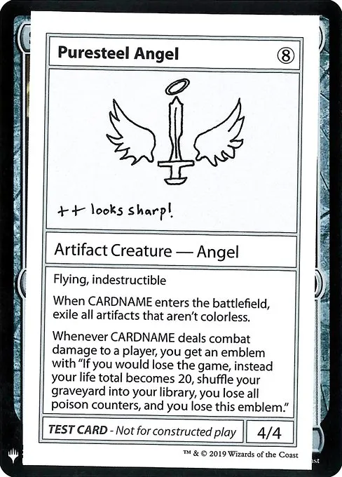 Puresteel Angel · Mystery Booster Playtest Cards 2019 109/121