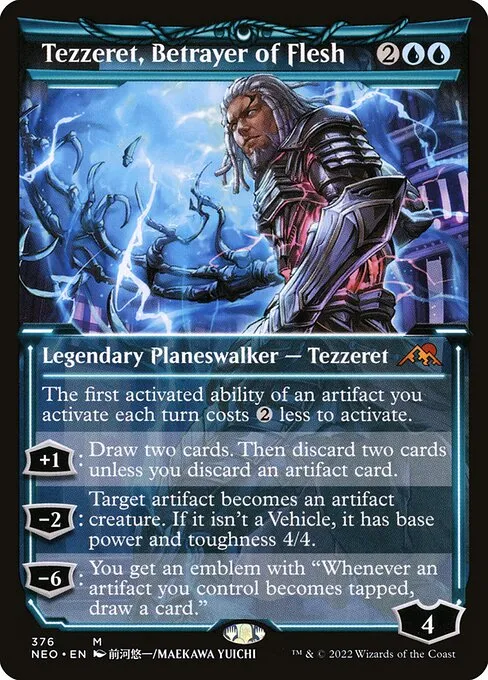 Tezzeret, Betrayer of Flesh · Kamigawa: Neon Dynasty 376/531