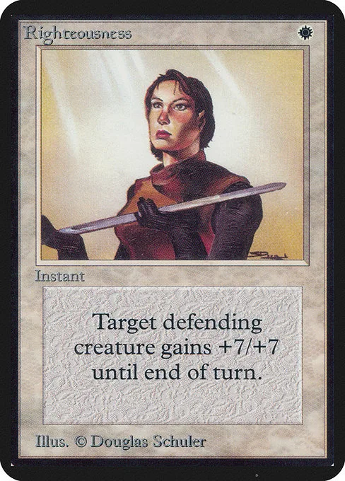 Righteousness · Limited Edition Alpha 36/295