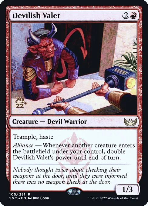 Devilish Valet · Streets of New Capenna Promos 105s/161