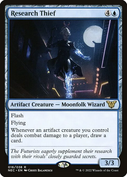 Research Thief · Neon Dynasty Commander 16/179