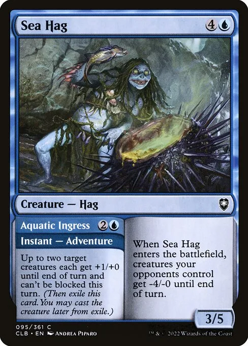 Sea Hag // Aquatic Ingress · Commander Legends: Battle for Baldur's Gate 95/936