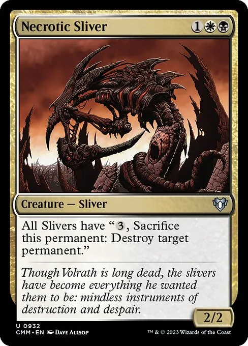 Necrotic Sliver · Commander Masters 932/1067