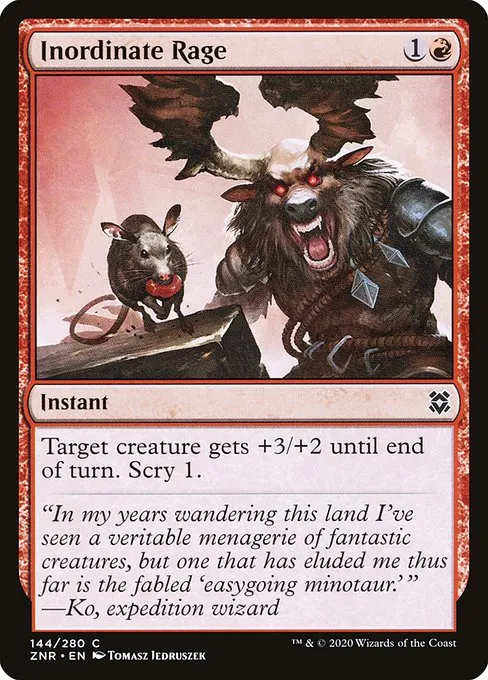 Inordinate Rage · Zendikar Rising 144/407
