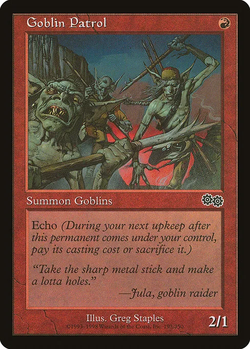 Goblin Patrol · Urza's Saga 193/357