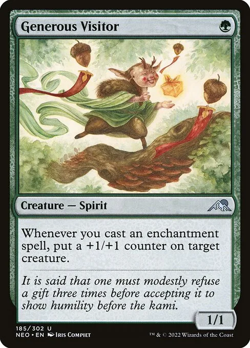 Generous Visitor · Kamigawa: Neon Dynasty 185/531