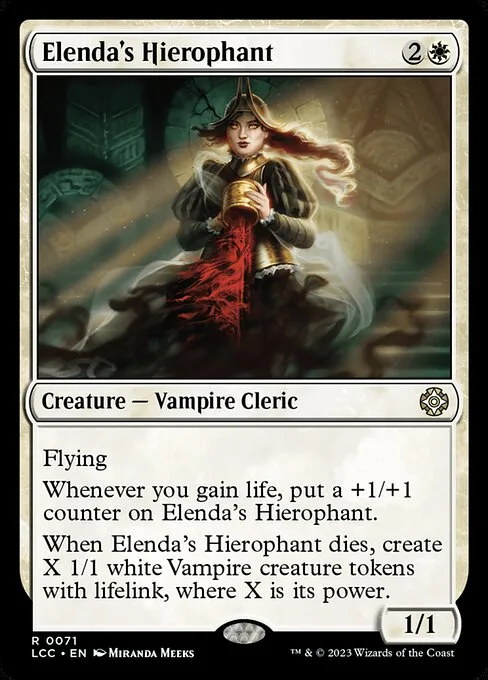 Elenda's Hierophant · The Lost Caverns of Ixalan Commander 71/370
