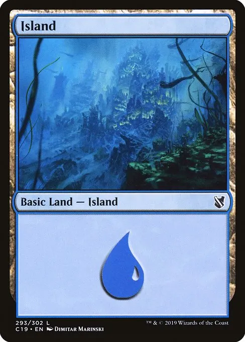 Island · Commander 2019 293/302