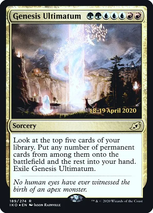 Genesis Ultimatum · Ikoria: Lair of Behemoths Promos 189s/137