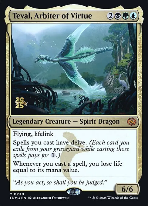 Teval, Arbiter of Virtue · Tarkir: Dragonstorm Promos 230s/160