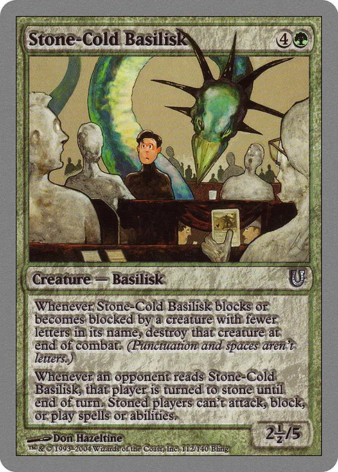 Stone-Cold Basilisk · Unhinged 112/168