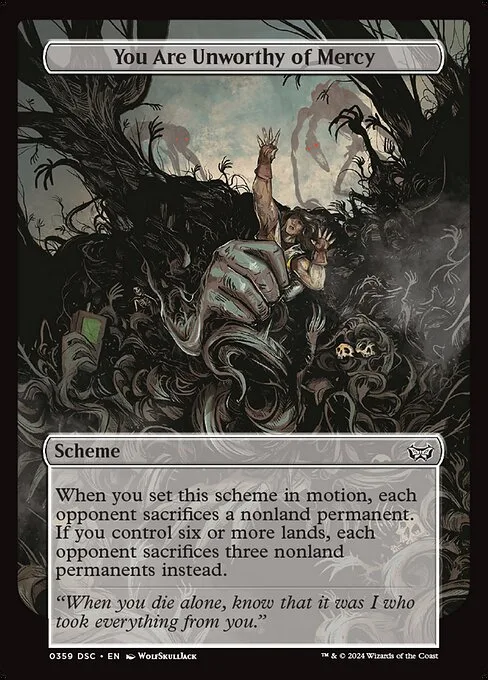 You Are Unworthy of Mercy · Duskmourn: House of Horror Commander 359/373