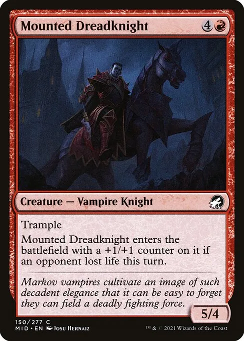 Mounted Dreadknight · Innistrad: Midnight Hunt 150/399