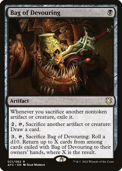 Bag of Devouring · Forgotten Realms Commander 21/331
