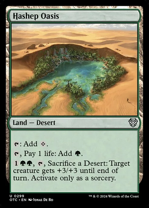 Hashep Oasis · Outlaws of Thunder Junction Commander 299/342