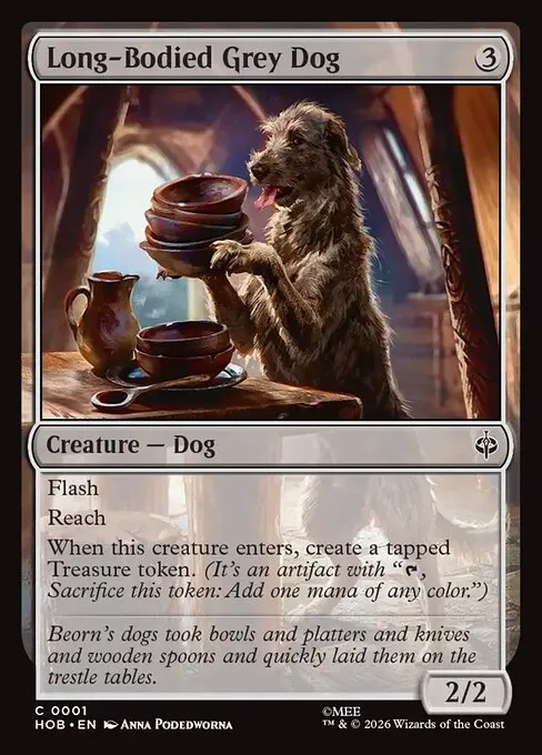 Long-Bodied Grey Dog · The Hobbit 1/39
