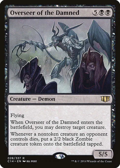 Overseer of the Damned · Commander 2014 28/337