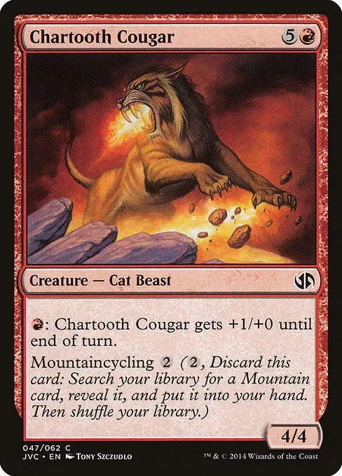 Chartooth Cougar · Duel Decks Anthology: Jace vs. Chandra 47/62