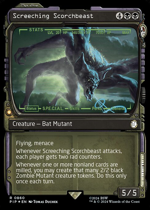 Screeching Scorchbeast · Fallout 860/1068