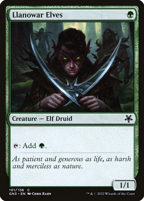 Llanowar Elves · Game Night: Free-for-All 101/135