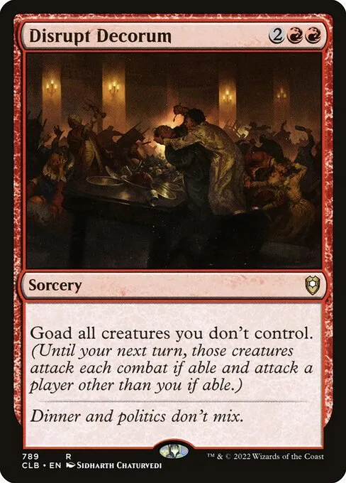 Disrupt Decorum · Commander Legends: Battle for Baldur's Gate 789/936