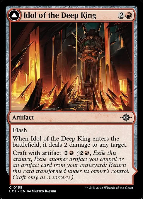 Idol of the Deep King // Sovereign's Macuahuitl · The Lost Caverns of Ixalan 155/416