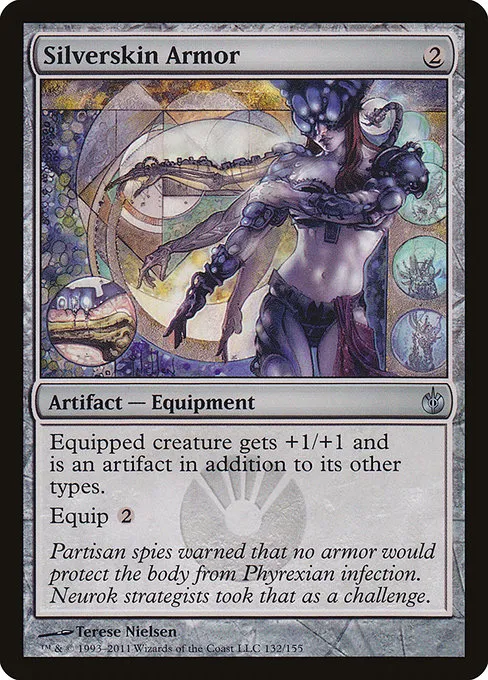 Silverskin Armor · Mirrodin Besieged 132/155