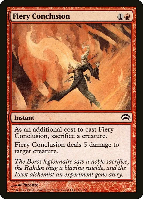Fiery Conclusion · Planechase 2012 42/156