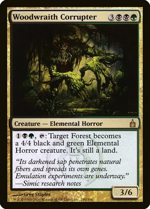 Woodwraith Corrupter · Ravnica: City of Guilds 240/306