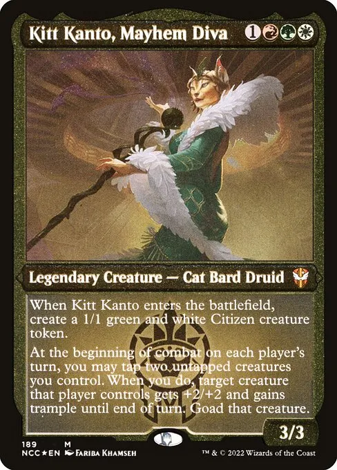 Kitt Kanto, Mayhem Diva · New Capenna Commander 189/447