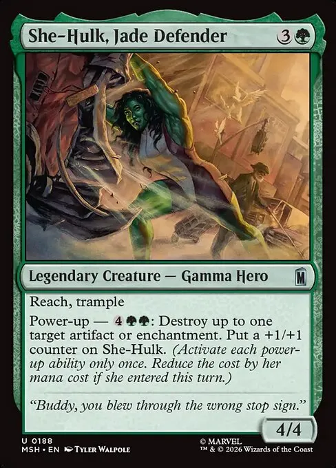 She-Hulk, Jade Defender · Marvel Super Heroes 188/24