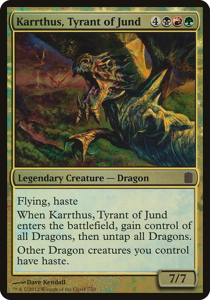 Karrthus, Tyrant of Jund · Commander's Arsenal Oversized 7/10